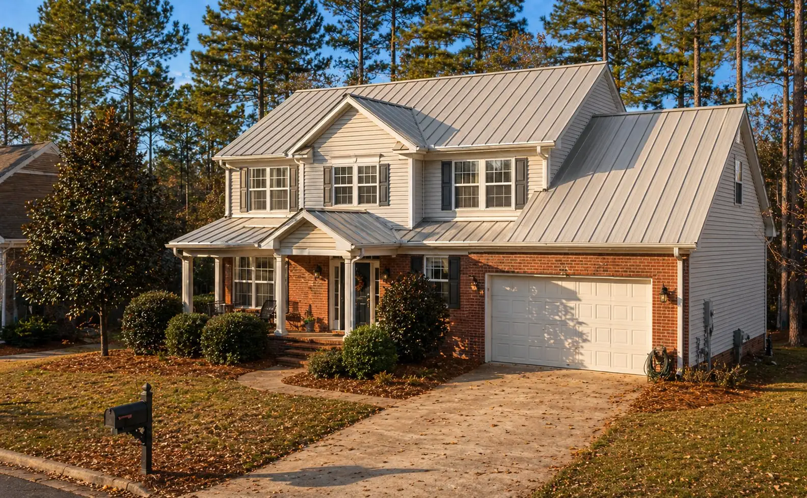 After: Patriot standing seam metal roof