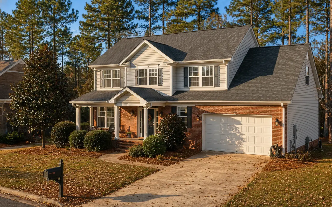 Before: asphalt shingle roof